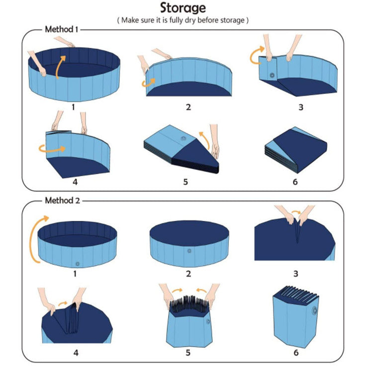 PVC folding pet bathtub