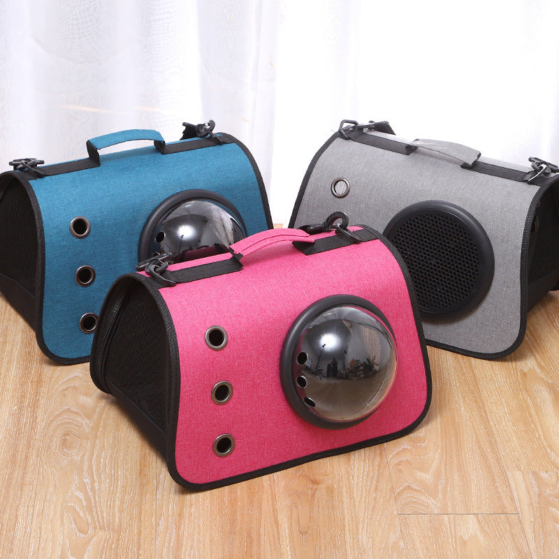 Portable Foldable Linen Pet Bag For Outing