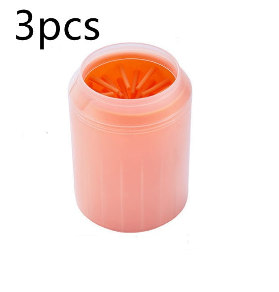 Pet Paw Cleaner Cup with Soft Brush