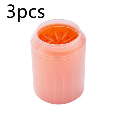 Pet Paw Cleaner Cup with Soft Brush