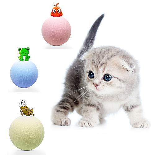 New Gravity Ball Smart Touch Sounding Toys Interactive Pet Toys Squeak Toys Ball Pet Training Toy For Indoor Cats