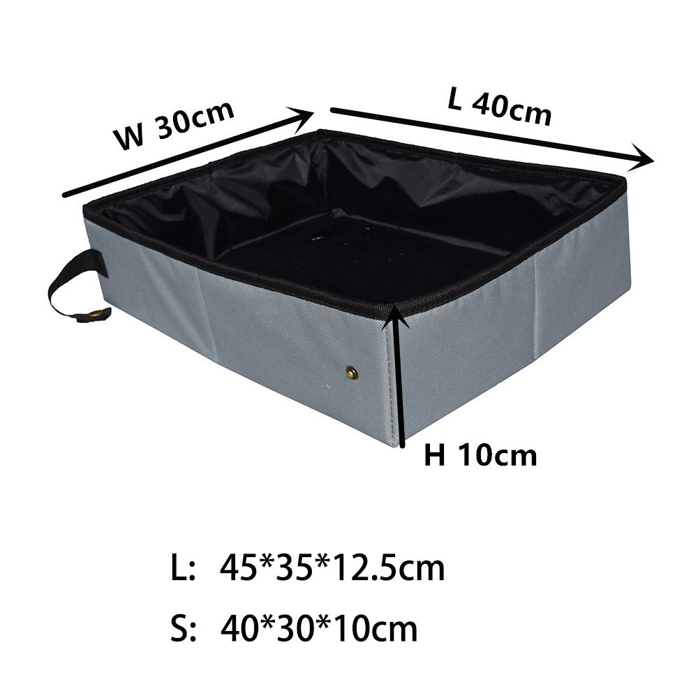 Folding waterproof high-grade cat litter box