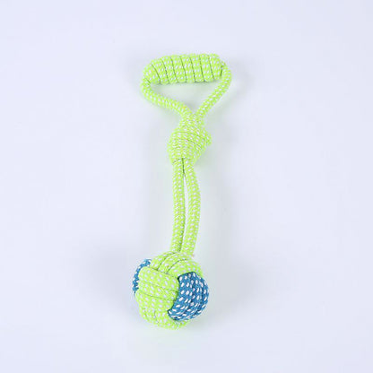 Bite-resistant Cotton Rope Molar Teeth Cleaning Rope Knotting Cat And Dog Toy Set