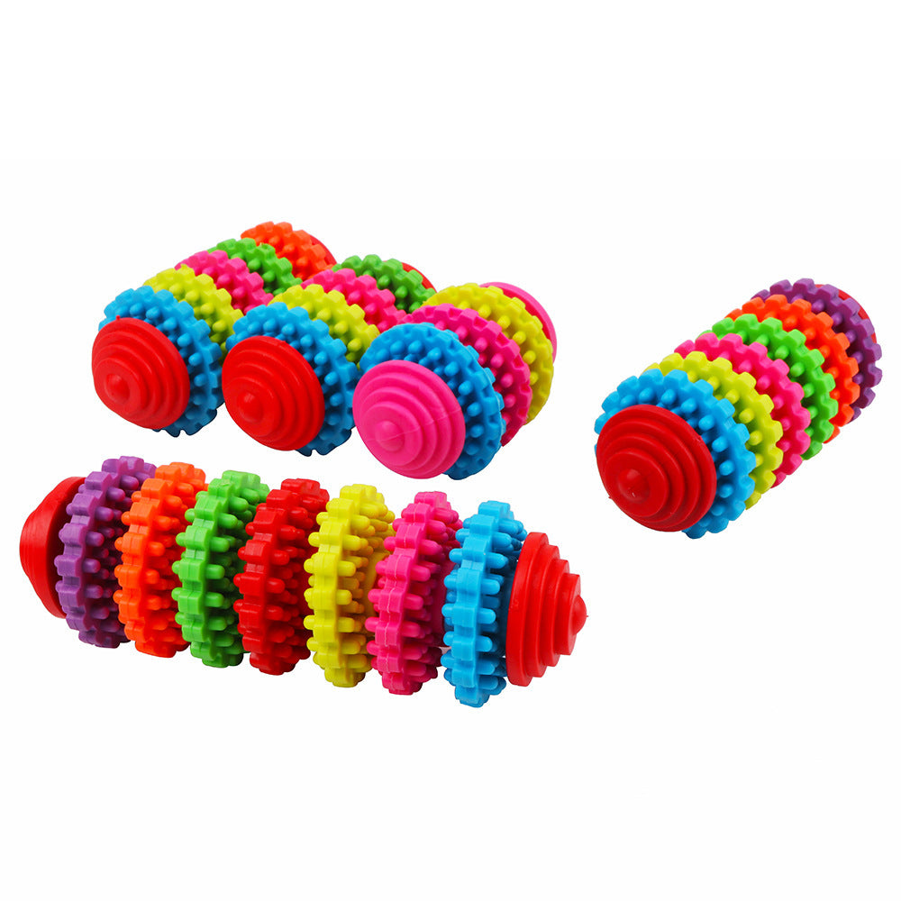 Colorful swivel pet toy dog molar