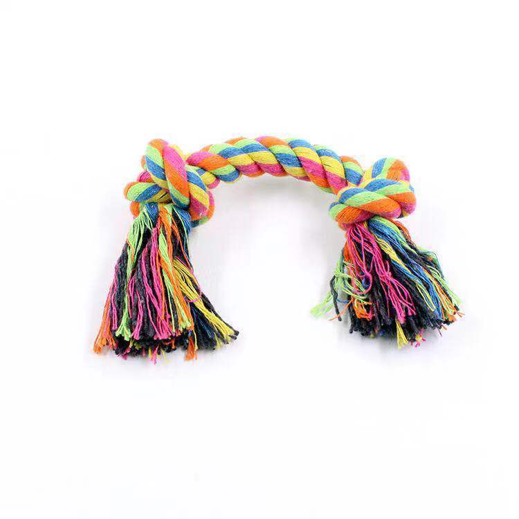 Double knot cotton rope knot dog toy