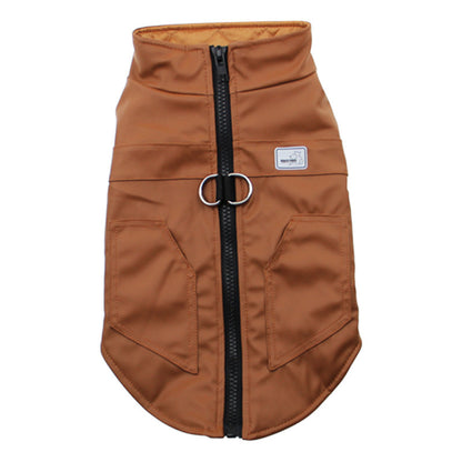 Leather Winter Vest for Dogs and Cats