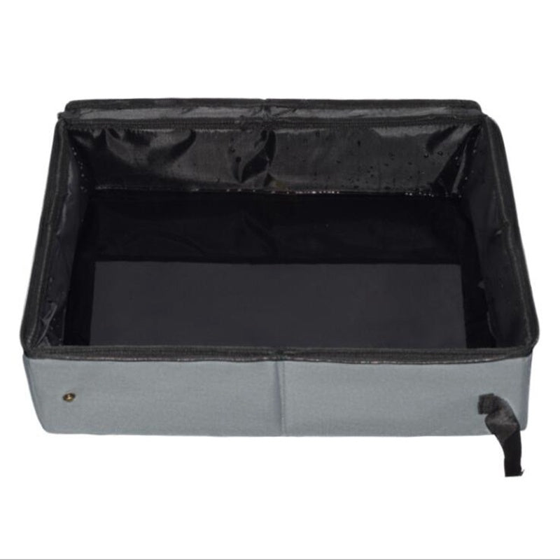 Folding waterproof high-grade cat litter box