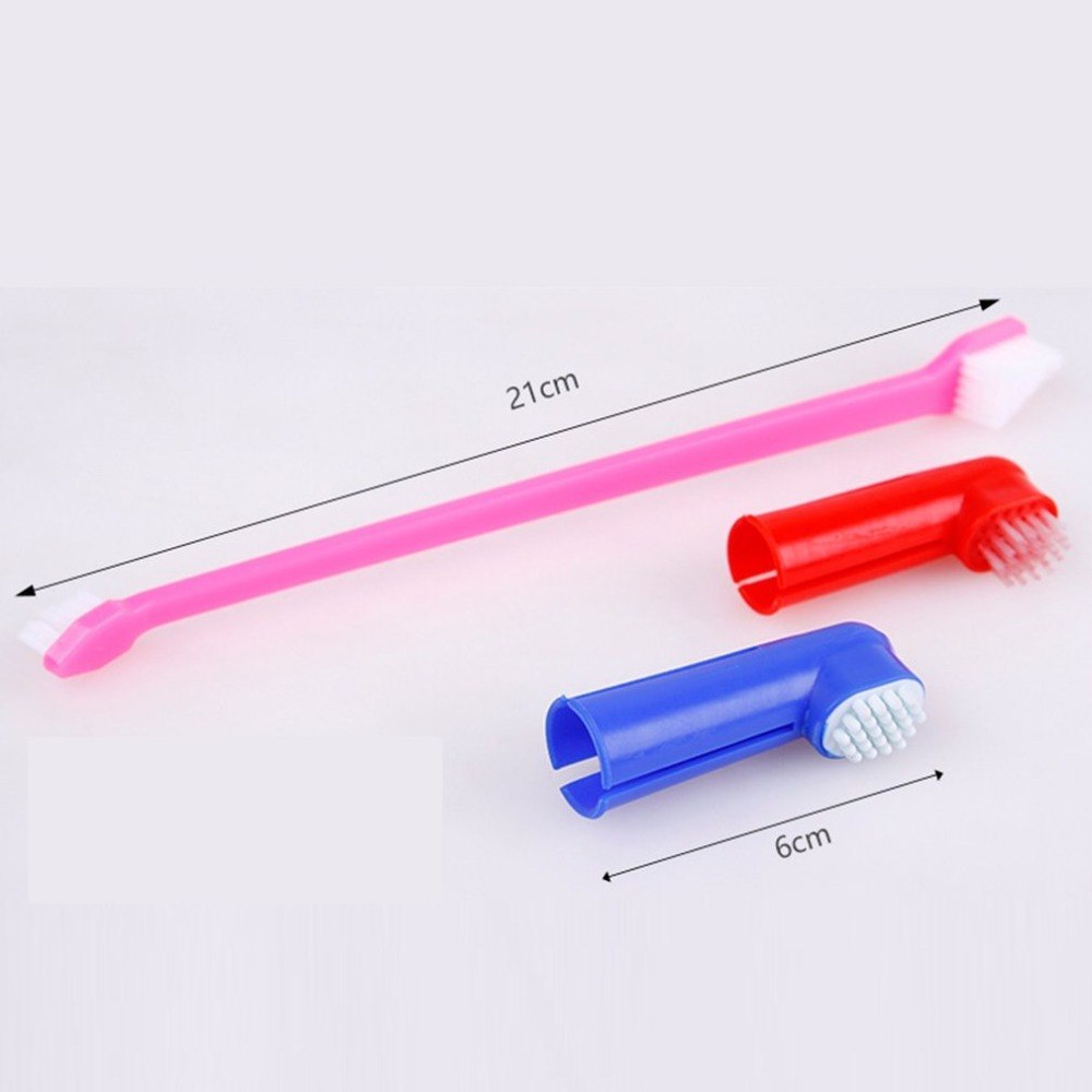 Dual Head Pet Toothbrush Set