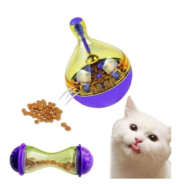 Interactive Cat IQ Treat Ball Toy Smarter Pet Toys Food Ball Food Dispenser For Cats Playing Training