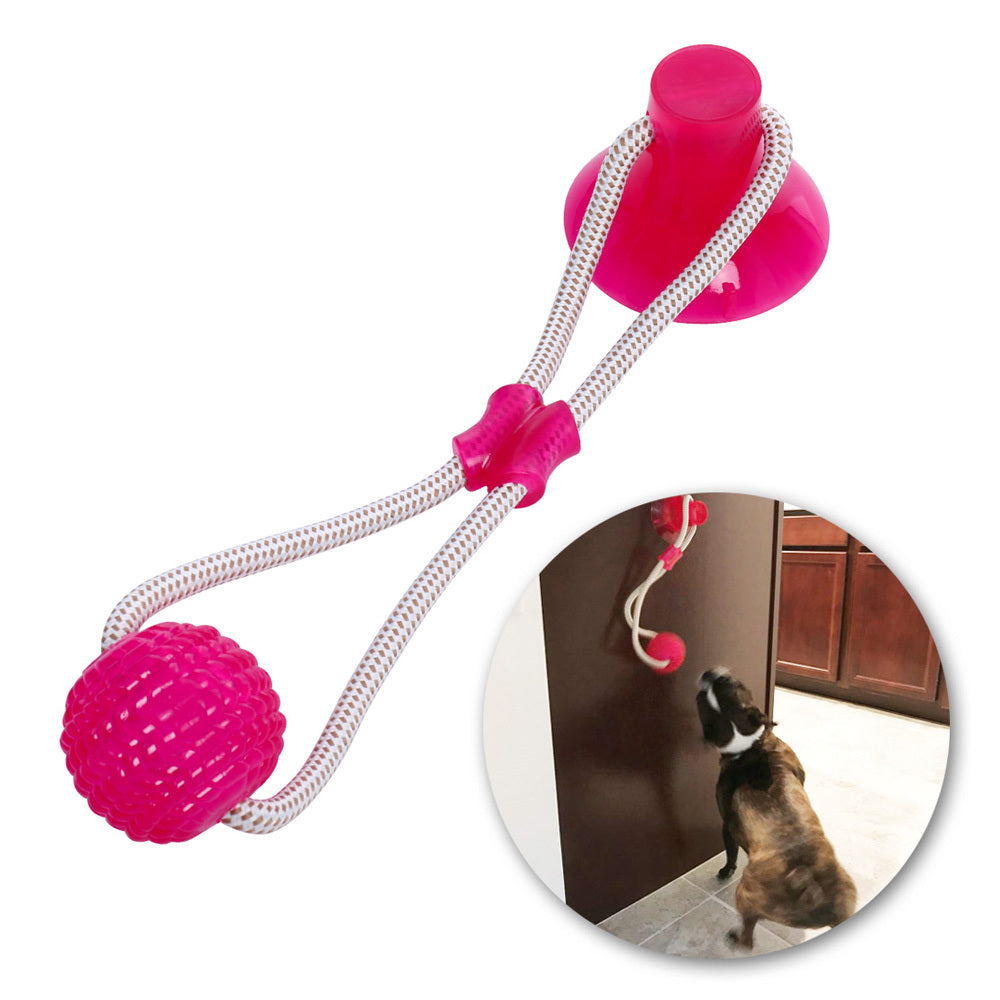 Pet dog rubber sucker molar toy