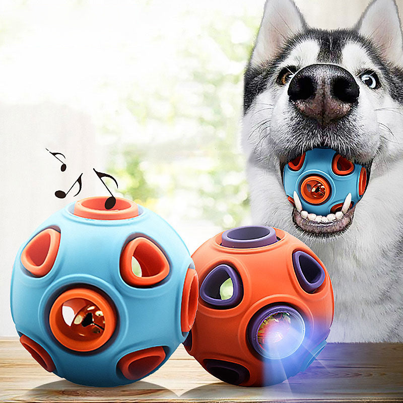 Furry Trio Luminous Sound Dog Toy Ball