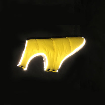Warm Winter Pet Jacket with Reflective Features Fleece Coat for Small Medium Large Dogs