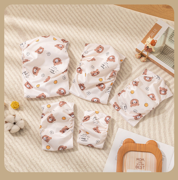 Cute Cartoon Bone Paw Print Pet Male Dog Diaper Reusable Nappy Belly Band Wrap For Puppy Leak Proof Sanitary Panties