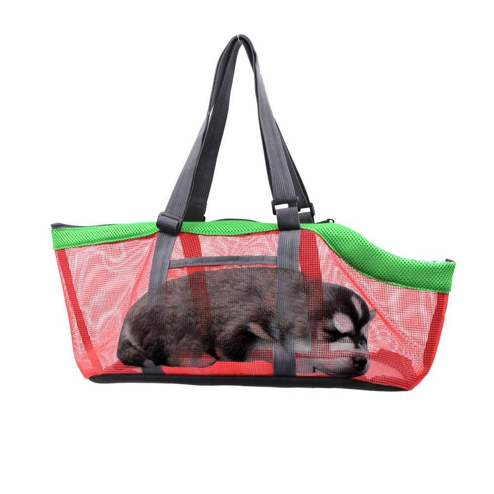 Portable Foldable Pet Panoramic Breathable Large-Capacity Handbag