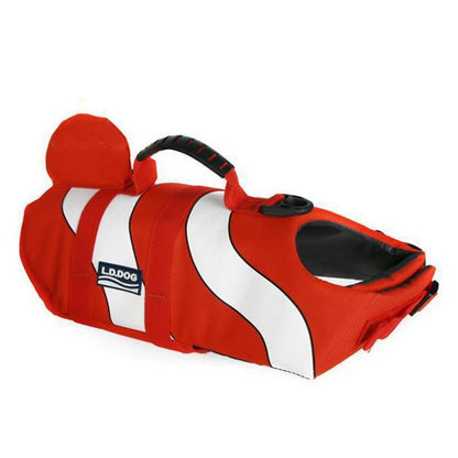 Dog Life Jacket Outdoor Swimming Vest Shark Mermaid Design for Water Safety