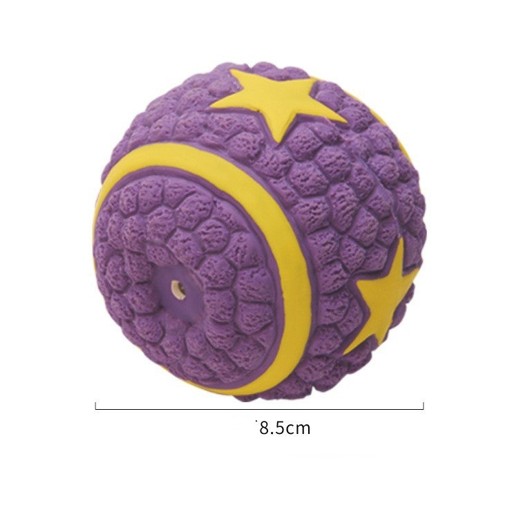 Rugby Tennis Dog Bite Sounding Ball Pet Toy