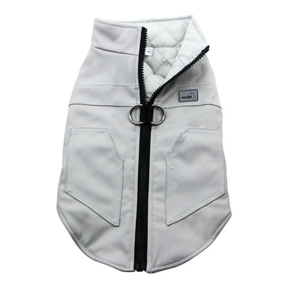 Leather Winter Vest for Dogs and Cats