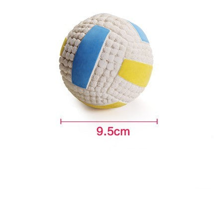 Rugby Tennis Dog Bite Sounding Ball Pet Toy