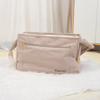 Large Capacity Soft Surface Messenger Bag Puppy Soft And Comfortable Backpack
