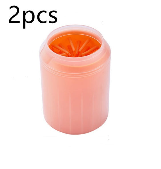 Pet Paw Cleaner Cup with Soft Brush