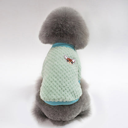 Soft Fleece Dog Coat for Fall and Winter