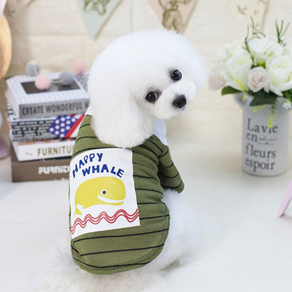 Pet clothes dog clothes pet dolphin T-shirt