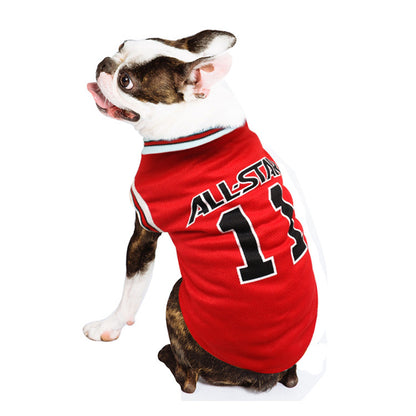 Sporty Soccer Dog Jersey for Summer and Outdoor Activities