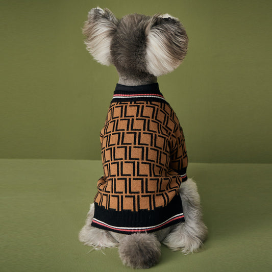 Wool Dog Sweater with High Collar Warm and Cozy Dog Sweater for Winter