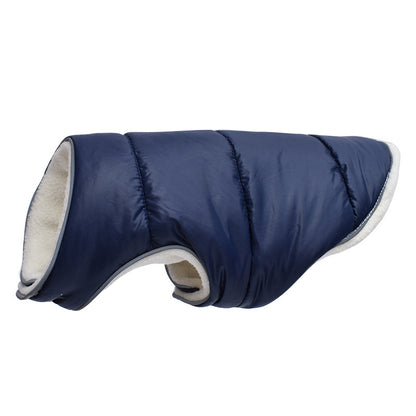 Warm Winter Pet Jacket with Reflective Features Fleece Coat for Small Medium Large Dogs