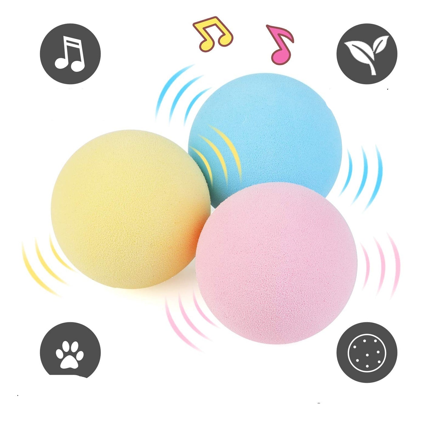 Gravity Ball Mint Kitten Self-Play Toy – Interactive Fun for Cats