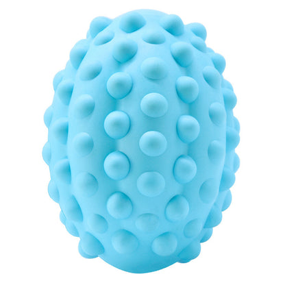 Natural Rubber Bite-Resistant Rugby Toy for Dogs – Teeth Grinding & Cleaning