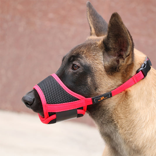 Adjustable Dog Muzzle with Breathable Design for Comfort