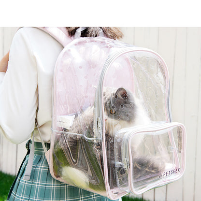 Transparent Portable Cat Walking Bag