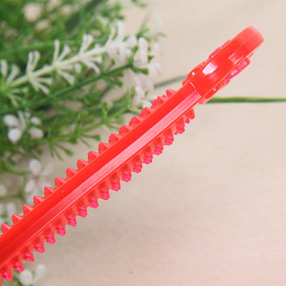 PVC Transparent Flat Bone Pet Dog Toy