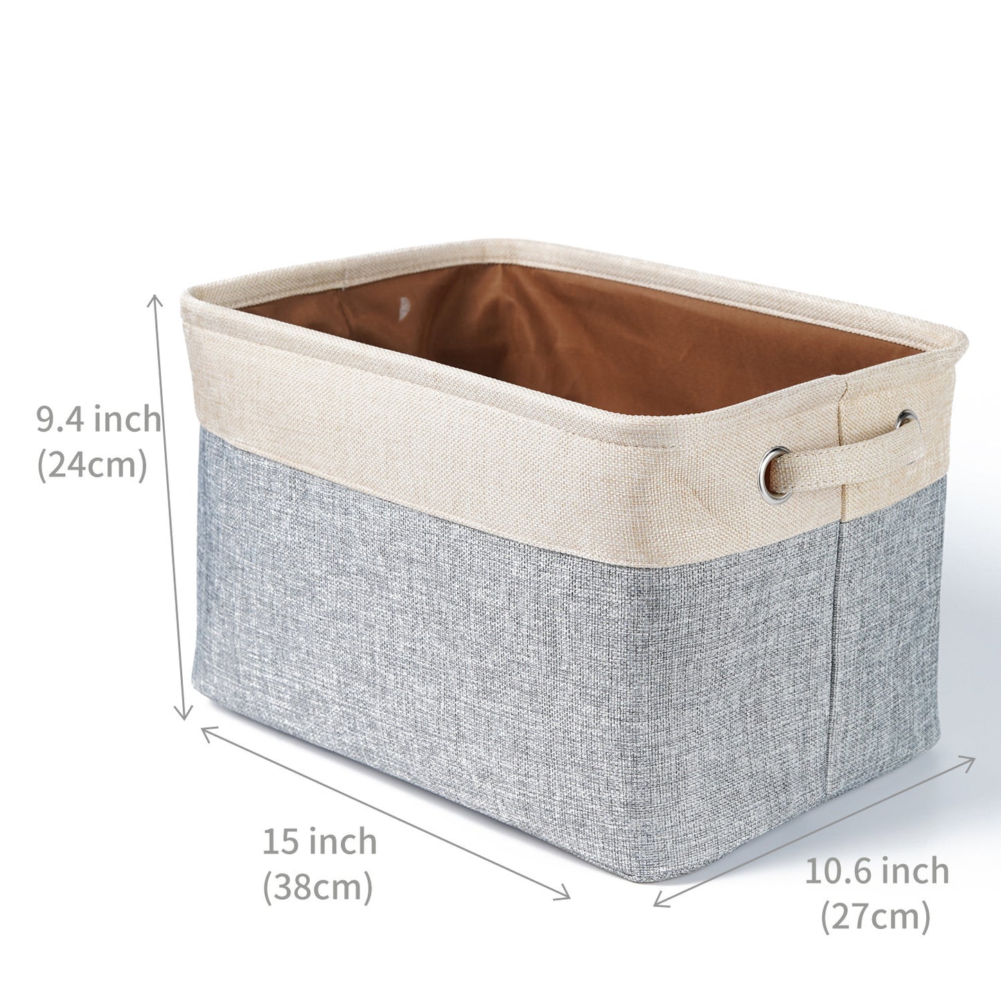 Foldable Japanese Cotton Linen Storage Basket Clothes Storage