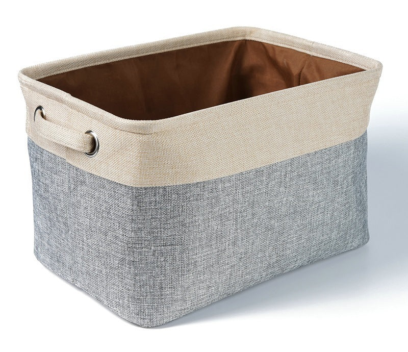 Foldable Japanese Cotton Linen Storage Basket Clothes Storage