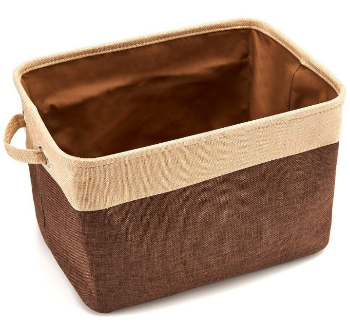 Foldable Japanese Cotton Linen Storage Basket Clothes Storage