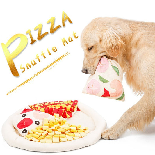 Pet Dog Pizza Hidden Food Sniffing Mat Dog Work Searching Pad For Training Natural Smelling Skills Preventing Damage To Furnitur