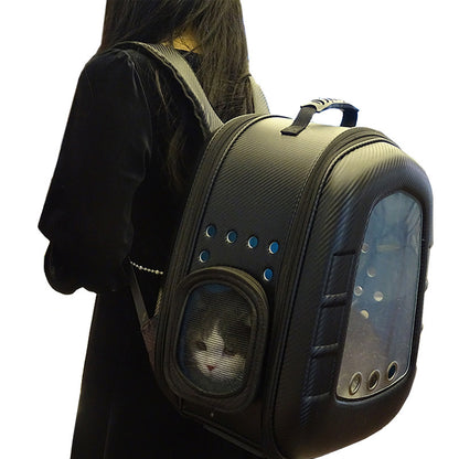 Pet Capsule Backpack for Cats and Small Dogs Travel Carrier