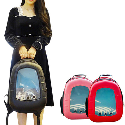 Pet Capsule Backpack for Cats and Small Dogs Travel Carrier