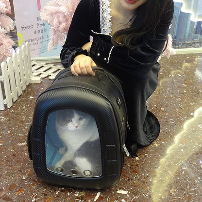 Pet Capsule Backpack for Cats and Small Dogs Travel Carrier