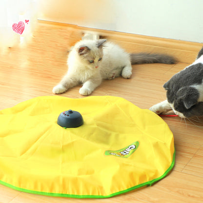 Interactive Electric Cat Turntable Toy – Automatic Rotating Fun with Adjustable Modes