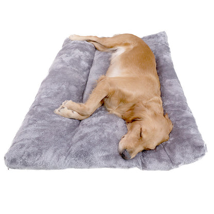 Long Warm Plush Dog Bed Quilted Base 4 sizes