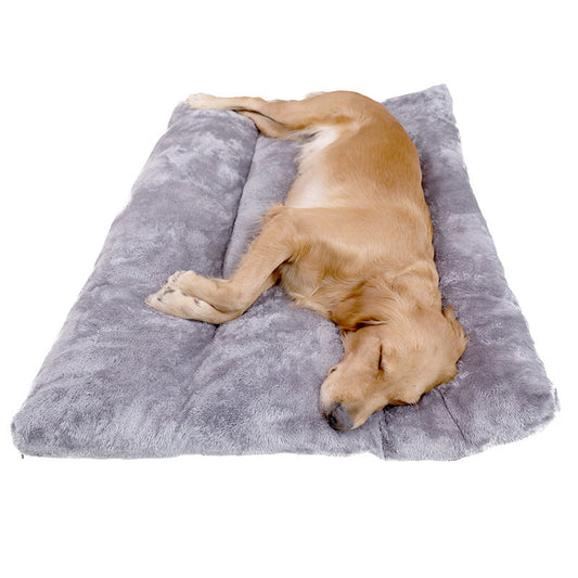 Long Warm Plush Dog Bed Quilted Base 4 sizes