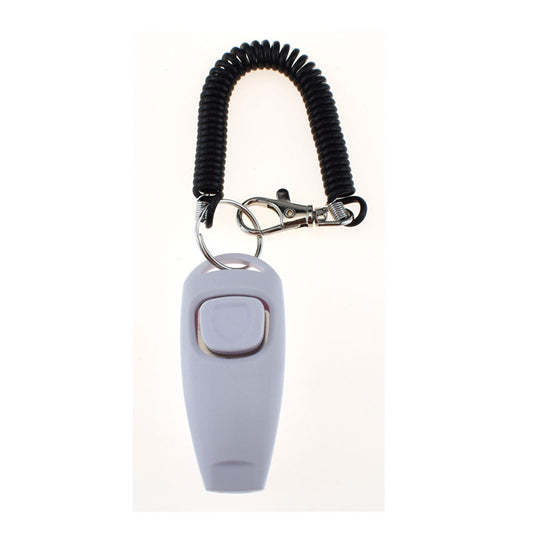 Two-in-one Clicker Pet Training Clicker Pet Clicker Whistle Dog Training Whistle Yellow Bracelet