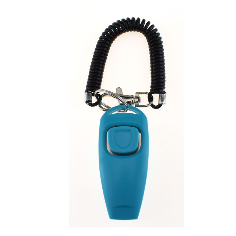 Two-in-one Clicker Pet Training Clicker Pet Clicker Whistle Dog Training Whistle Yellow Bracelet