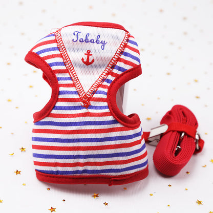 Three-Dimensional Flower Dsign Chest Back Traction Rope VIP Teddy Bichon Dog Traction Rope