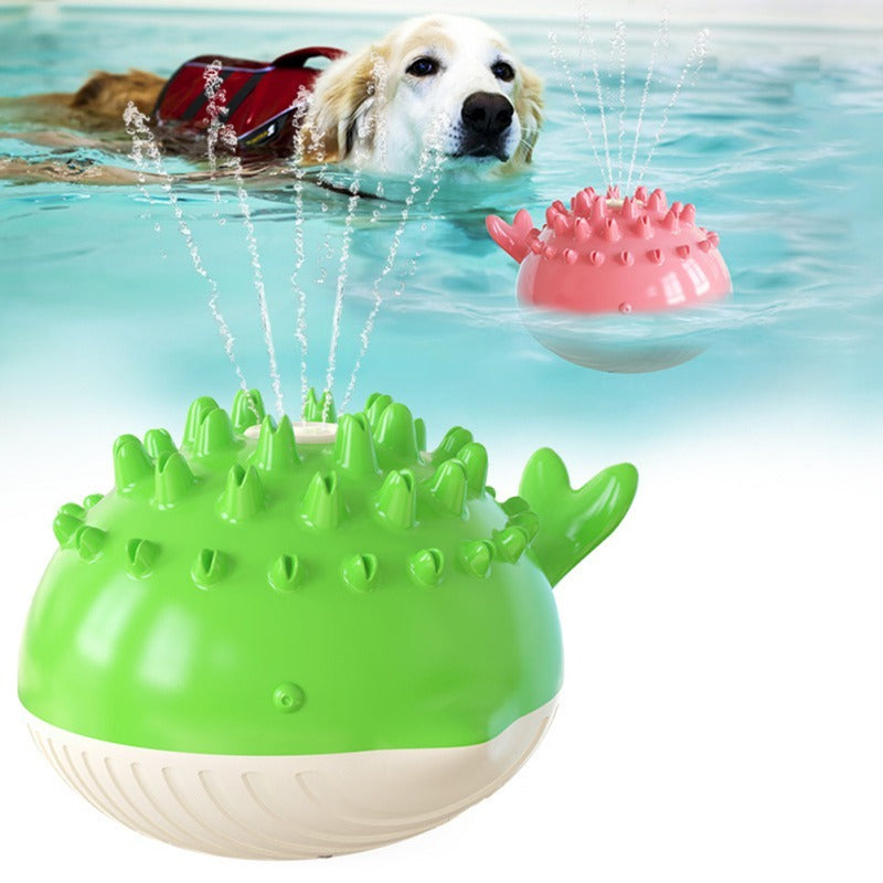 Summer Electric Floating Swimming Pet Bathing Water Spray Dog Toy Pet Supplies