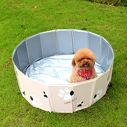 Foldable Dog Swimming Pool Portable Bath Tub