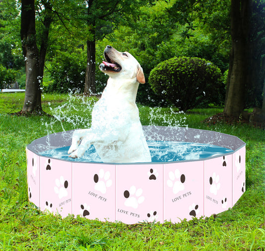 Foldable Dog Swimming Pool Portable Bath Tub